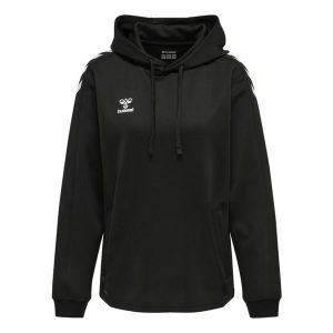 Bluza do piłki ręcznej damska Hummel Core XK z kapturem. Czarne bluzy Hummel, m, bez wzorów, z kapturem. Za 190,50 zł.