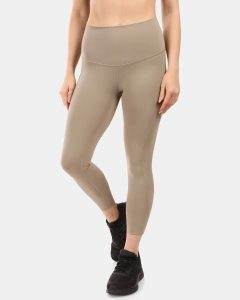 Damskie legginsy Kilpi Rivian. Zielone legginsy Kilpi, bez wzorów, z materiału, z obniżonym stanem. Za 215,49 zł.