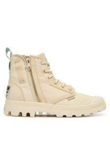 Palladium Trapery Pampadetroitzip Su 94612-280-M Beżowy. Brązowe buty zimowe Palladium, z materiału, bez obcasa, bez zapięcia. Za 429,99 zł.