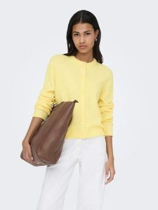 ONLY Kardigan "Simoni" w kolorze żółtym rozmiar: L. Żółte kardigany ONLY. Za 82,99 zł.