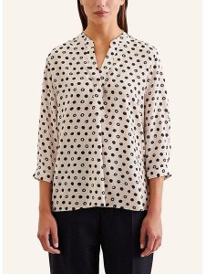 Seidensticker Bluzka w kolorze kremowo-czarnym rozmiar: 38. Brązowe bluzki Seidensticker, bez wzorów, z wiskozy, bez kołnierzyka, bez ramiączek. Za 158,95 zł.