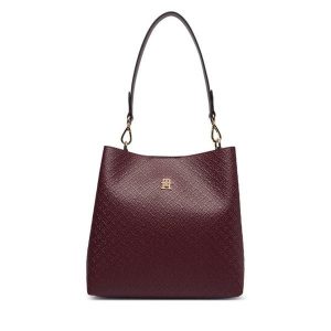 Torebka Tommy Hilfiger. Czerwone torebki klasyczne TOMMY HILFIGER, bez wzorów, bez dodatków. Za 649,99 zł.