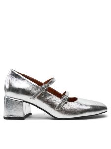 Vagabond Shoemakers Czółenka Adison 5739-183-79 Srebrny. Szare czółenka Vagabond Shoemakers, bez wzorów, ze skóry, bez obcasa, bez zapięcia. Za 359,99 zł.