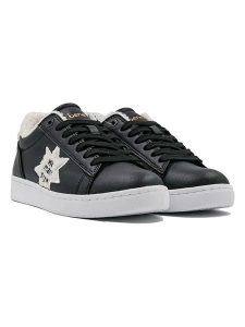 Benetton Sneakersy w kolorze czarno-kremowym rozmiar: 37. Czarne trampki Benetton, bez wzorów, bez zapięcia. Za 180,06 zł.