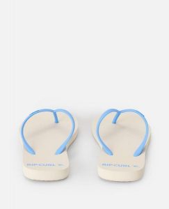 Japonki damskie Rip Curl Bondi Bloom. Niebieskie klapki Rip Curl, bez wzorów, z materiału, bez obcasa. Za 87,15 zł.