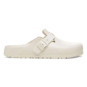 Klapki Birkenstock Boston Eva 1027382 białe. Białe klapki bez wzorów, z materiału, bez obcasa. Za 460,03 zł.