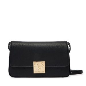 Torebka Armani Exchange. Czarne listonoszki Armani Exchange, bez wzorów, bez dodatków. Za 539,99 zł.