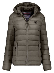 ANAPURNA Kurtka pikowana "Akitalana Hood" w kolorze khaki rozmiar: L. Brązowe kurtki ANAPURNA, l, bez wzorów, bez kaptura. Za 130,99 zł.