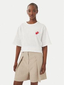 Vero Moda T-Shirt Tammie 10352701 Biały Regular Fit. Białe t-shirty Vero Moda, xs, bez wzorów, z bawełny, bez kołnierzyka, bez ramiączek. Za 119,99 zł.