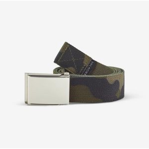 Pasek Solognac 100 camo. Zielone paski SOLOGNAC, bez wzorów, z poliesteru, sportowe. Za 44,99 zł.