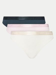 Tommy Hilfiger Komplet 3 par stringów UW0UW04480 Kolorowy. Komplety bielizny TOMMY HILFIGER, bez wzorów, z bawełny. Za 129,99 zł.