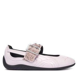 Baleriny Puma. Czerwone balerinki Puma, bez wzorów, bez obcasa, bez zapięcia. Za 479,99 zł.