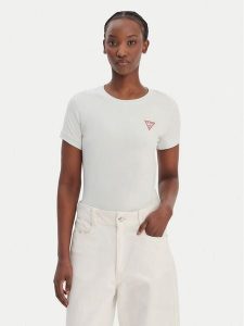 Guess T-Shirt W2YI44 J1314 Zielony Regular Fit. Zielone t-shirty Guess, l, z aplikacjami, z bawełny, bez kołnierzyka, bez ramiączek. Za 129,99 zł.