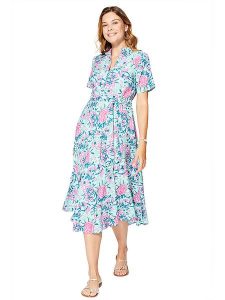 Aller Simplement Sukienka w kolorze błękitno-jasnoróżowym rozmiar: 42. Niebieskie sukienki Aller Simplement, bez wzorów, z tkaniny, bez kołnierzyka, bez ramiączek, midi. Za 100,99 zł.