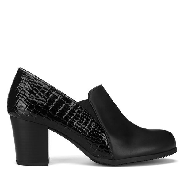 Półbuty Clara Barson. Czarne czółenka Clara Barson, bez wzorów, bez obcasa, na obcasie, bez zapięcia. Za 119,99 zł.