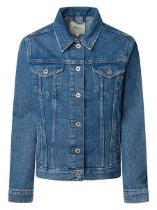 Pepe Jeans Kurtka dżinsowa - Regular fit - w kolorze niebieskim rozmiar: XL. Niebieskie kurtki Pepe Jeans, xl, z aplikacjami, z bawełny, bez kaptura. Za 294,28 zł.