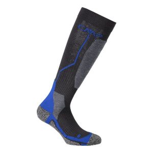 Skarpety narciarskie CMP SKI SOCK WOOL wełniane ocieplane antybakteryjne. Niebieskie skarpetki CMP, bez wzorów, z wełny. Za 164,50 zł.