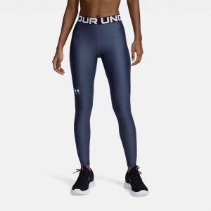 Legginsy treningowe damskie Under Armour HeatGear. Niebieskie legginsy Under Armour, bez wzorów. Za 94,99 zł.