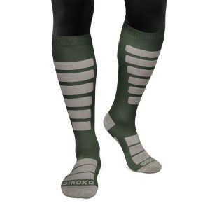 Skarpety narciarske unisex Siroko Aoraki. Szare skarpetki SIROKO, bez wzorów. Za 106,00 zł.
