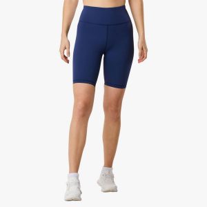 Krótkie legginsy treningowe damskie Swedemount Move Short Tights szybkoschnące. Niebieskie legginsy SWEDEMOUNT, bez wzorów, z tkaniny, krótkie. Za 149,99 zł.