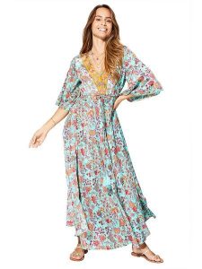 Aller Simplement Sukienka ze wzorem rozmiar: 38/40. Sukienki Aller Simplement, bez wzorów, bez kołnierzyka, bez ramiączek, maxi. Za 78,99 zł.