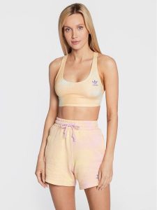 Adidas Top Allover Print HL6596 Beżowy Slim Fit. Brązowe topy ADIDAS, bez wzorów, z syntetyku, bez kołnierzyka, bez ramiączek. Za 139,99 zł.