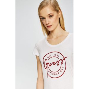 Guess Jeans - Top. T-shirty marki Guess Jeans. W wyprzedaży za 129,90 zł.