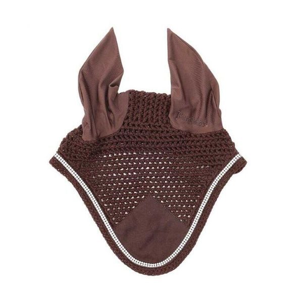 Czapka przeciwlotnicza z dżetami Kavalkade. Brązowe czapki KAVALKADE, bez wzorów, eleganckie. Za 142,00 zł.