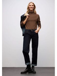 Street One Golf w kolorze jasnobrązowym rozmiar: 34. Brązowe golfy Street One, bez wzorów. Za 96,37 zł.