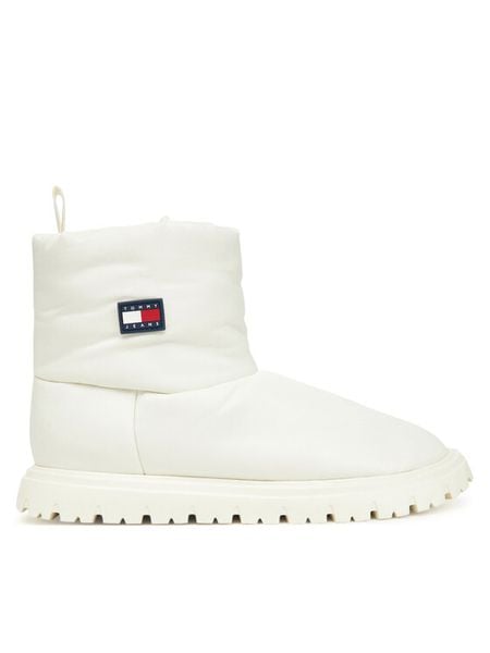 Tommy Jeans Śniegowce Tjw Snow Boot EN0EN02823 Biały. Białe buty zimowe Tommy Jeans, z jeansu, bez obcasa, bez zapięcia. Za 409,99 zł.