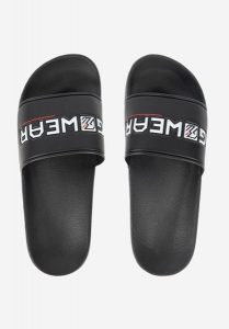 Gwear Klapki - Czarny - EU 37. Czarne klapki GORILLA WEAR, bez wzorów, bez obcasa. Za 175,00 zł.