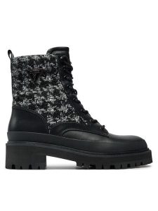 Guess Trapery Badany FLFBDN ELE10 Czarny. Czarne buty zimowe Guess, ze skóry, bez obcasa, bez zapięcia. Za 589,99 zł.