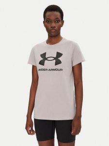 Under Armour T-Shirt Rival Logo SS 1356305 Szary Regular Fit. Szare t-shirty Under Armour, m, bez wzorów, z bawełny, bez kołnierzyka, bez ramiączek. Za 69,99 zł.