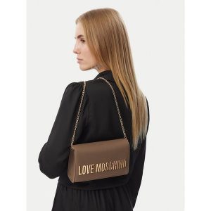 Torebka LOVE MOSCHINO. Brązowe torebki wieczorowe LOVE MOSCHINO, bez wzorów, bez dodatków. Za 699,99 zł.