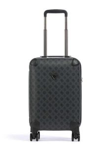 Guess Walizka w kolorze antracytowym - 32 x 53 x 22 cm rozmiar: onesize. Czarne walizki Guess, z aplikacjami, z materiału. Za 616,40 zł.