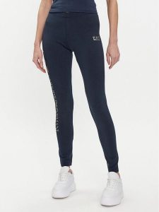 EA7 Emporio Armani Legginsy 8NTP63 TJ01Z 0555 Granatowy Skinny Fit. Niebieskie legginsy EA7 Emporio Armani, bez wzorów, z bawełny. Za 209,99 zł.