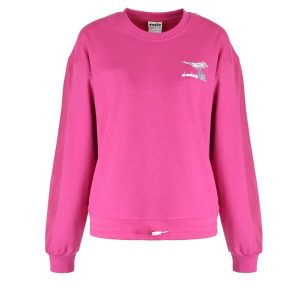Bluza damska DIADORA L.SWEAT FLOSS. Czerwone bluzy Diadora, l, bez wzorów, bez kaptura. Za 99,99 zł.