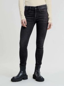 G-Star Dżinsy - Skinny fit - w kolorze ciemnoszarym rozmiar: W26/L32. Szare jeansy G-Star, z aplikacjami. Za 144,92 zł.