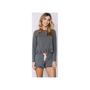 LAZY MORNING bawełniana bluzka z dlugim rękawem. Piżamy marki Hello morning sleepwear. Za 175,00 zł.