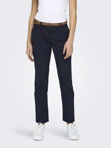 JDY Spodnie chino "Chicago" w kolorze granatowym rozmiar: XL/L32. Niebieskie chinosy JDY, bez wzorów, z tkaniny. Za 70,74 zł.