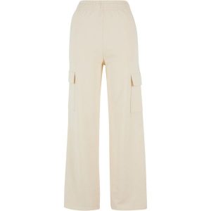 Damskie spodnie dresowe loose fit Urban Classics. Białe spodnie dresowe Urban Classics, bez wzorów, z bawełny. Za 156,00 zł.