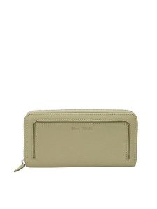 Marc O´Polo Skórzany portfel w kolorze khaki - 20 x 10 x 2 cm rozmiar: onesize. Brązowe portfele bez wzorów, z materiału. Za 250,35 zł.