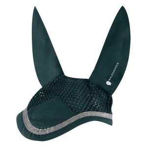 Czapka na konia do krótkiego konkursu Waldhausen. Zielone czapki WALDHAUSEN, bez wzorów, z bawełny, eleganckie. Za 101,50 zł.
