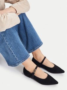 MEXX Baleriny EO-WS1314-01 Czarny. Czarne balerinki Mexx, bez wzorów, bez obcasa, bez zapięcia. Za 299,99 zł.