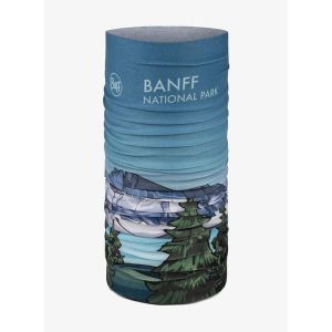 Chusta wielofunkcyjna Buff Coolnet UV National Parks - banff. Niebieskie apaszki i chusty Buff, bez wzorów, sportowe. Za 93,49 zł.