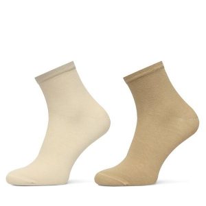 Skarpety krótkie Tommy Hilfiger. Brązowe skarpetki TOMMY HILFIGER, bez wzorów. Za 49,99 zł.