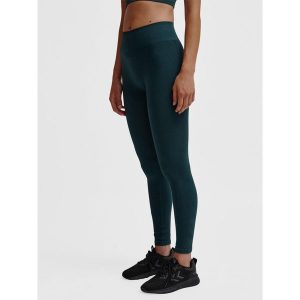 Damskie legginsy bezszwowe Hummel MT Define Scrunch. Zielone legginsy Hummel, bez wzorów. Za 181,50 zł.