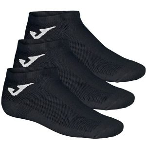 Skarpetki sportowe dla dorosłych Invisible 3PPK Socks. Czarne skarpetki JOMA, bez wzorów, z bawełny. Za 29,99 zł.