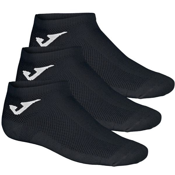 Skarpetki sportowe dla dorosłych Invisible 3PPK Socks. Czarne skarpetki JOMA, bez wzorów, z bawełny. Za 29,99 zł.