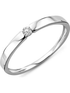 Diamant Exquis Złoty pierścionek z diamentem rozmiar: 48. Szare pierścionki Diamant Exquis, z diamentem, złote. Za 944,42 zł.
